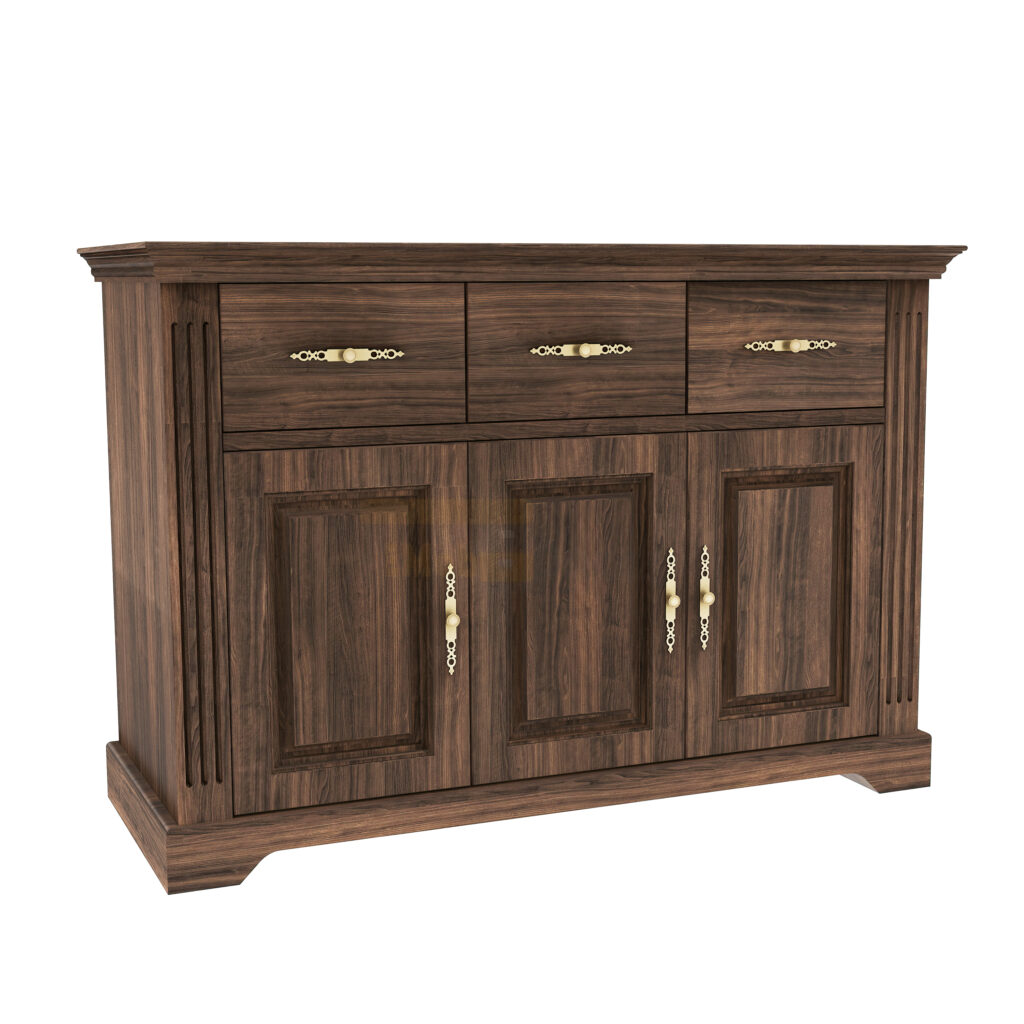 Comeds Wood: quality, duration and a special design 5 Louis 3 convenient doors 3 solids lime sizes 115 x 41 x 75 cm