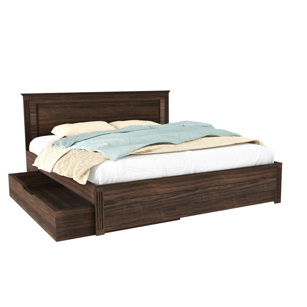 Enjoy comfort and organization with a wooden bed with drawers, size 140x200 3 Bede depending on Lous Soldo