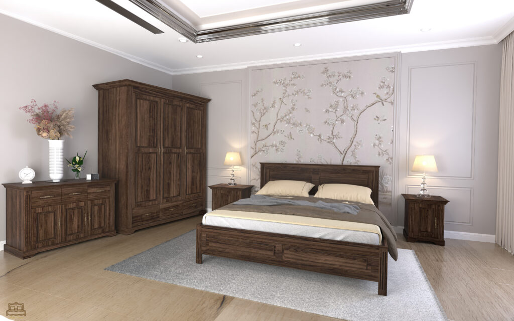 Create an excellent environment in your bedroom with solid wood furniture during the 5 holidays Louis Solid Lime Wood bedroom