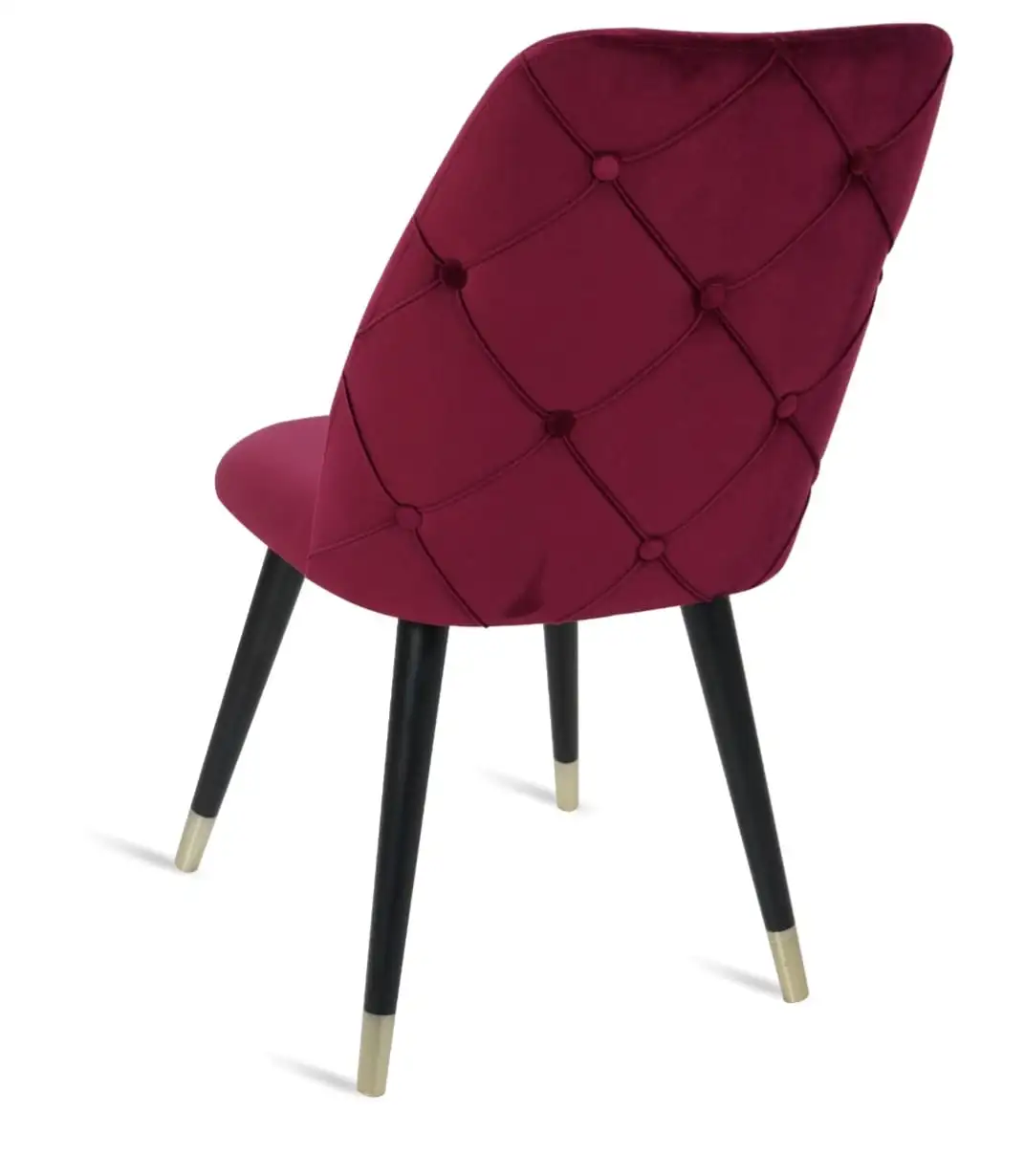 Padded chair of tapited red Madrid