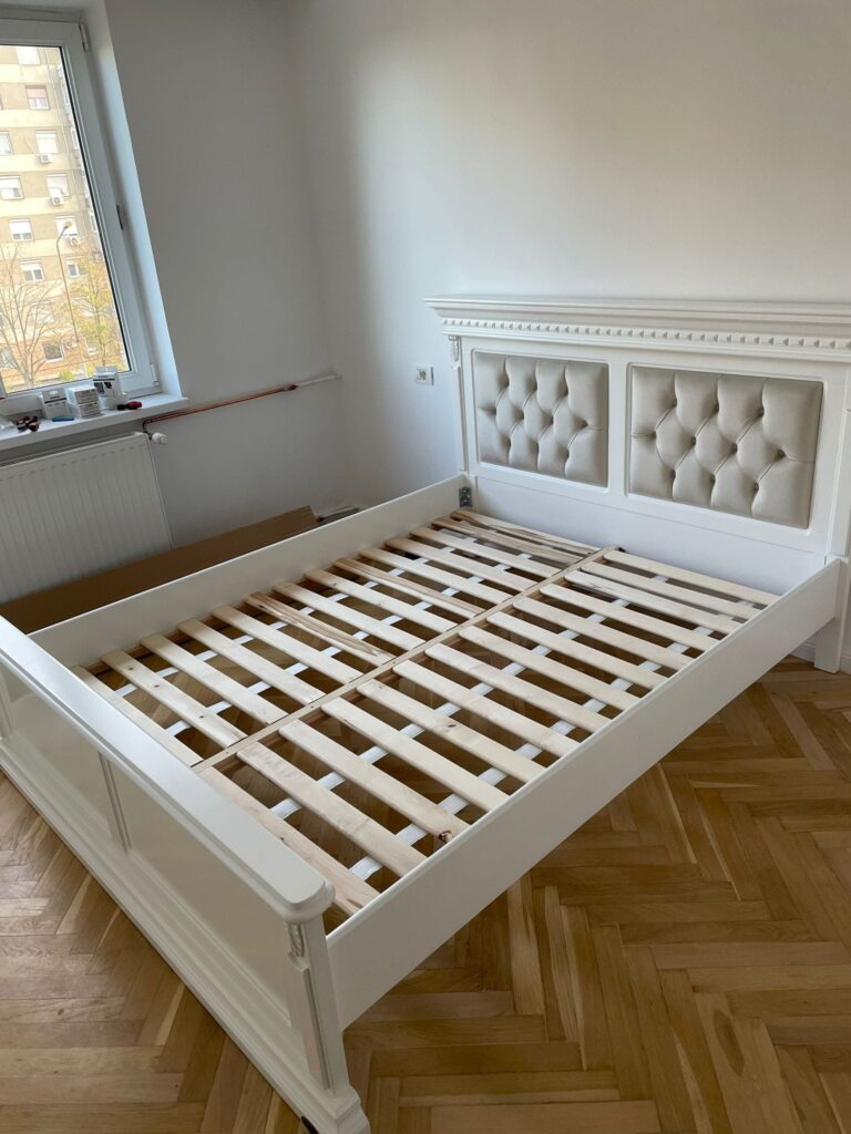 Solid wood beds with premium design - The experience of a perfect sleep 6 Palermo white bed, massive wood, 160x200