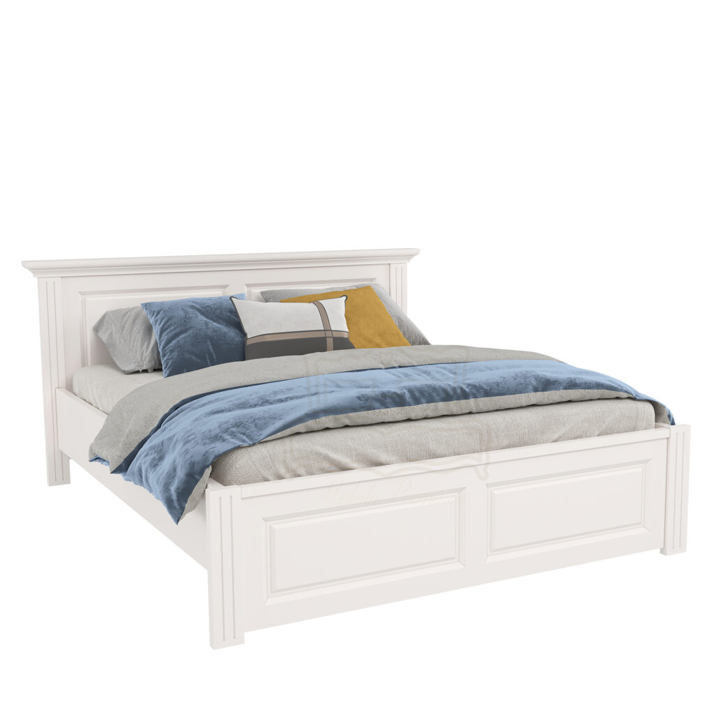 Real dimensions: the luxury of a wooden bed 180x200 3 Pat selects 2 solid white wood