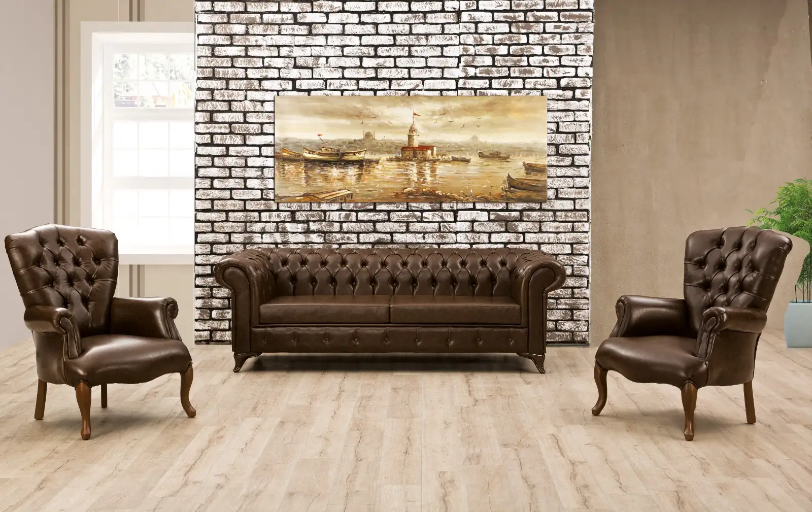 Summer and fixed armchairs set of Toskana