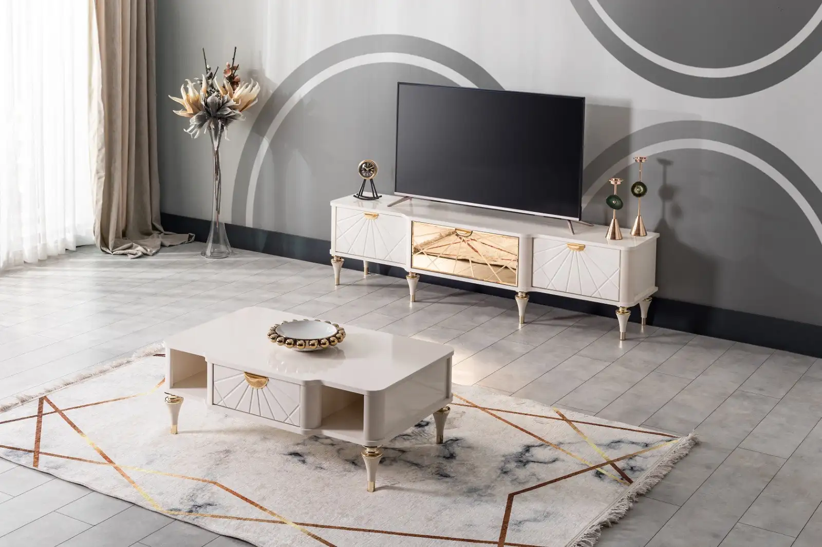 Bern table, cream