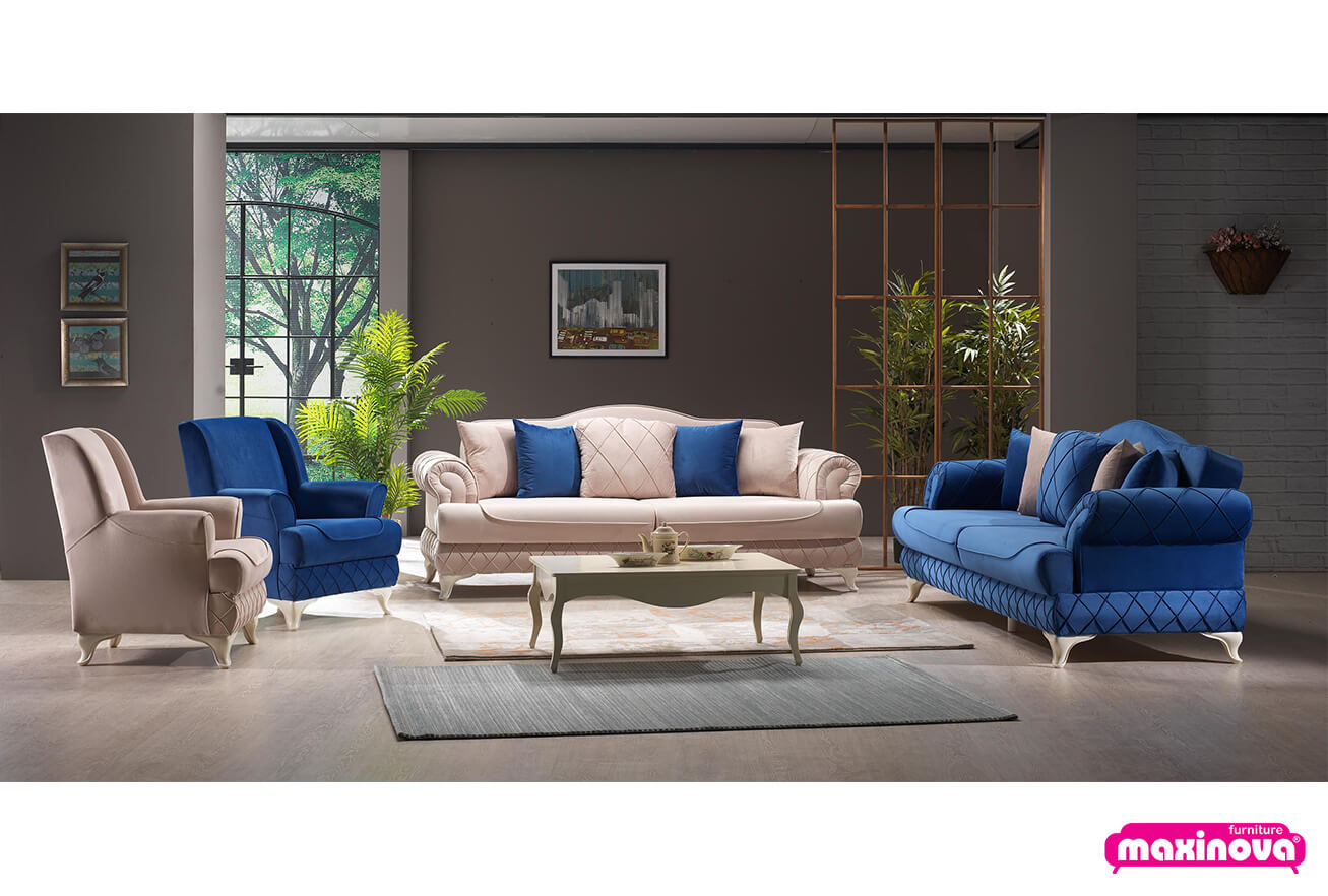 White sofa set