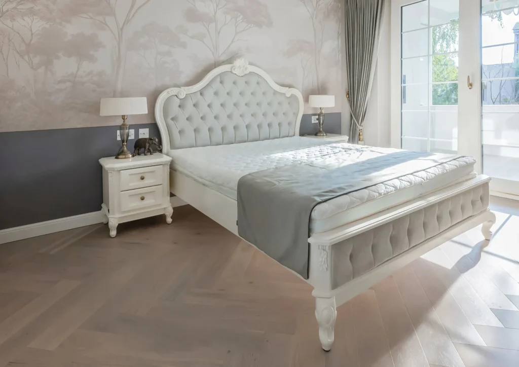 Styles in which the cream shines - a guide for an elected and timeless bedroom 9 9 Carol bed of solid wood, cream 180x200