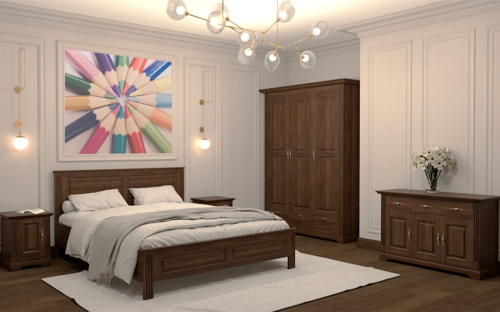 A bedroom with personality: discover the elegance and authenticity of solid wood furniture 3 Louis bedroom