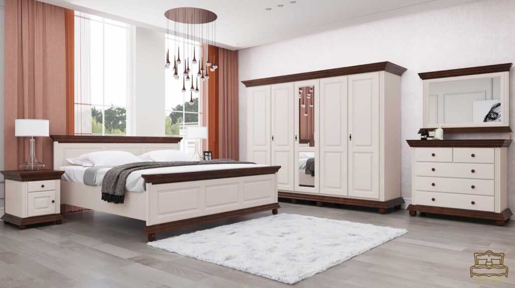 Solid wood furniture: design and duration 3 Luxus bedroom with wardrobe with 5 solid wood