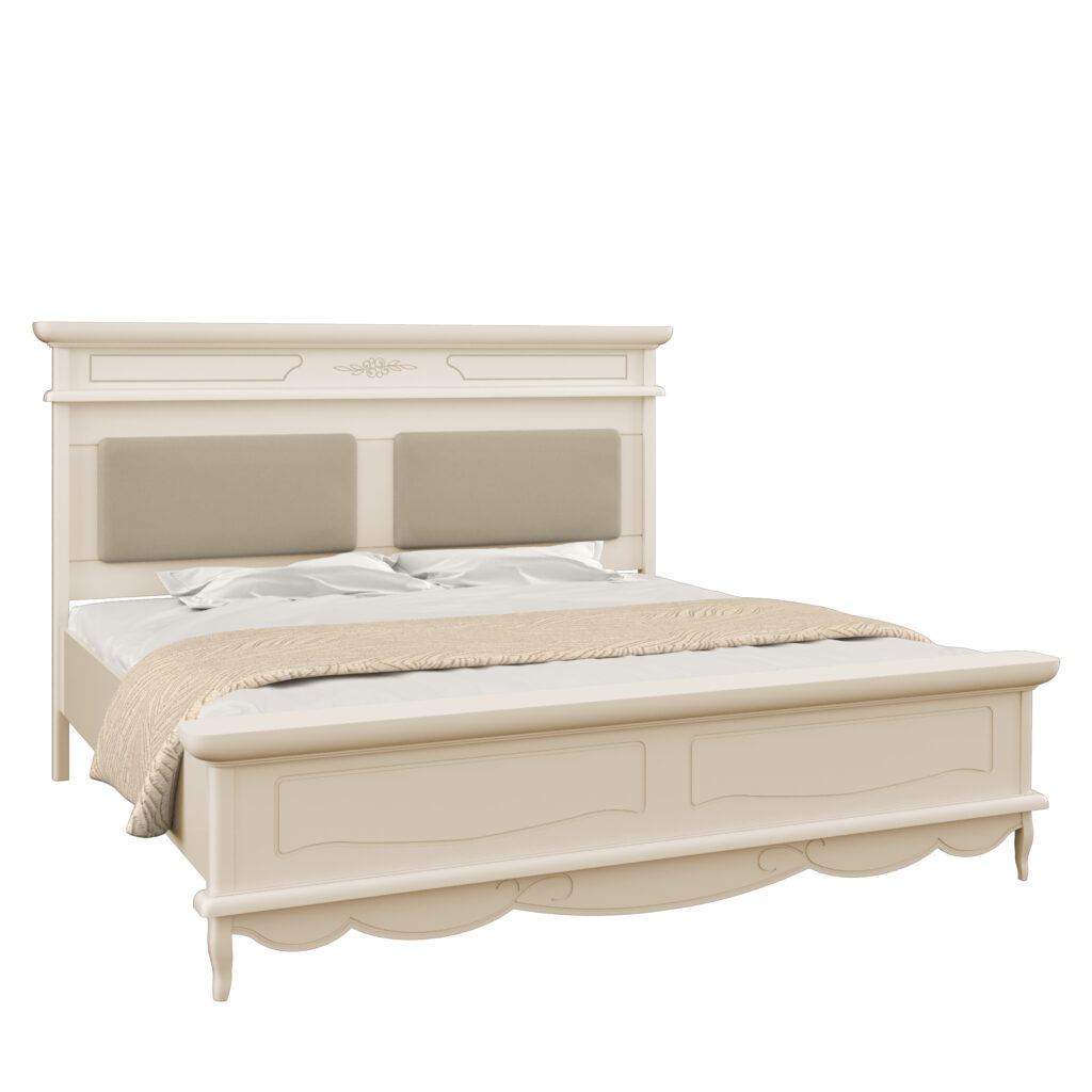 Wooden bed: a timeless choice for any bedroom 3 Pat Sofia Solid wood cream, padded 180x200
