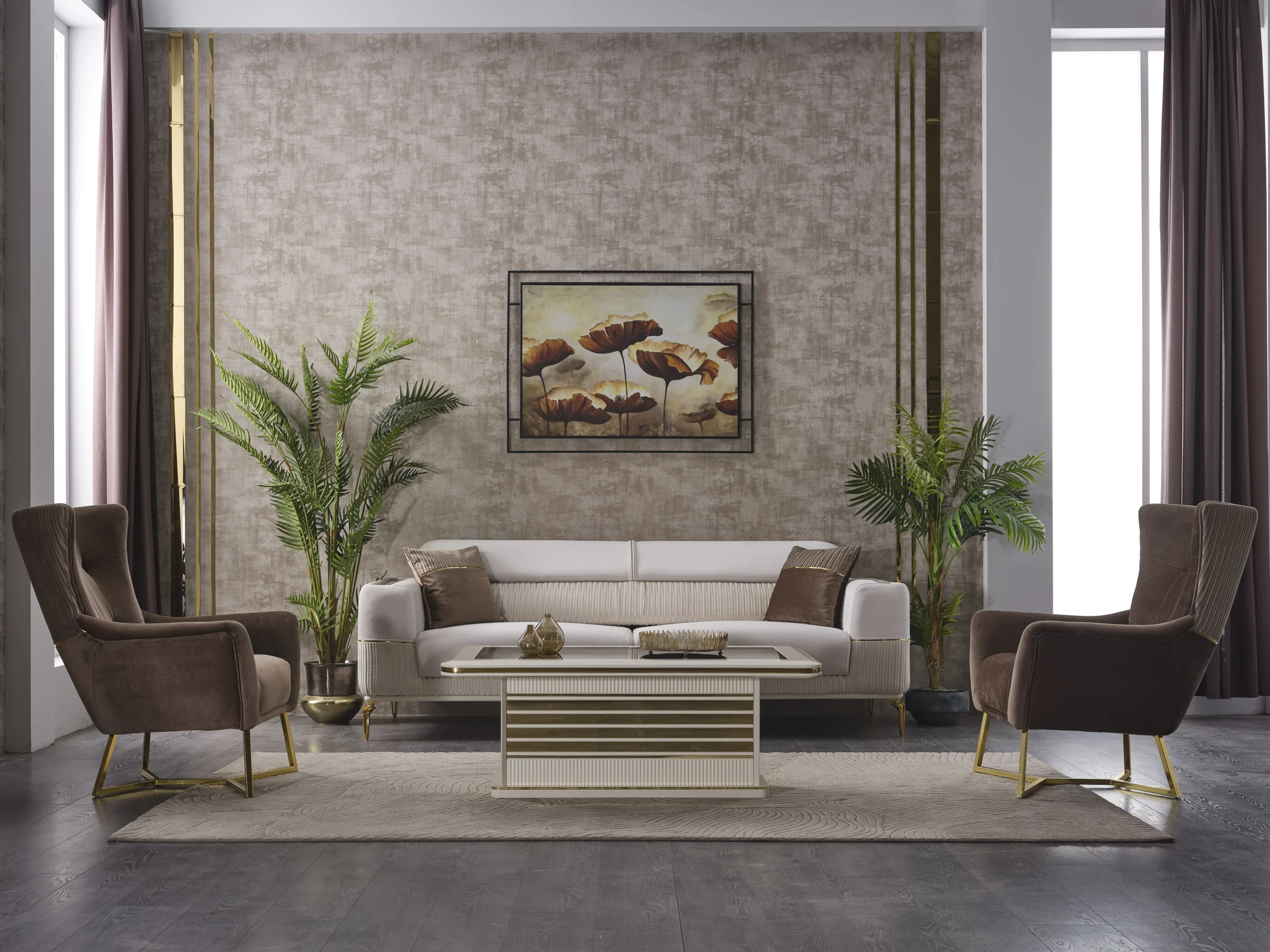 Find out which set of armchair sofa set to your living room