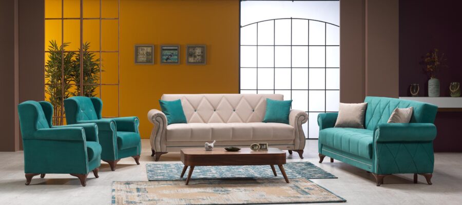 Extendable sofas with 2 vivaldi seats
