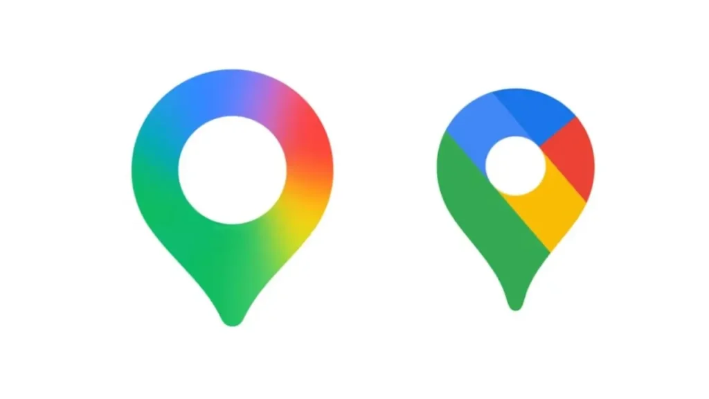 Este es el nuevo ícono de Google Maps (ubicado en la parte izquierda)