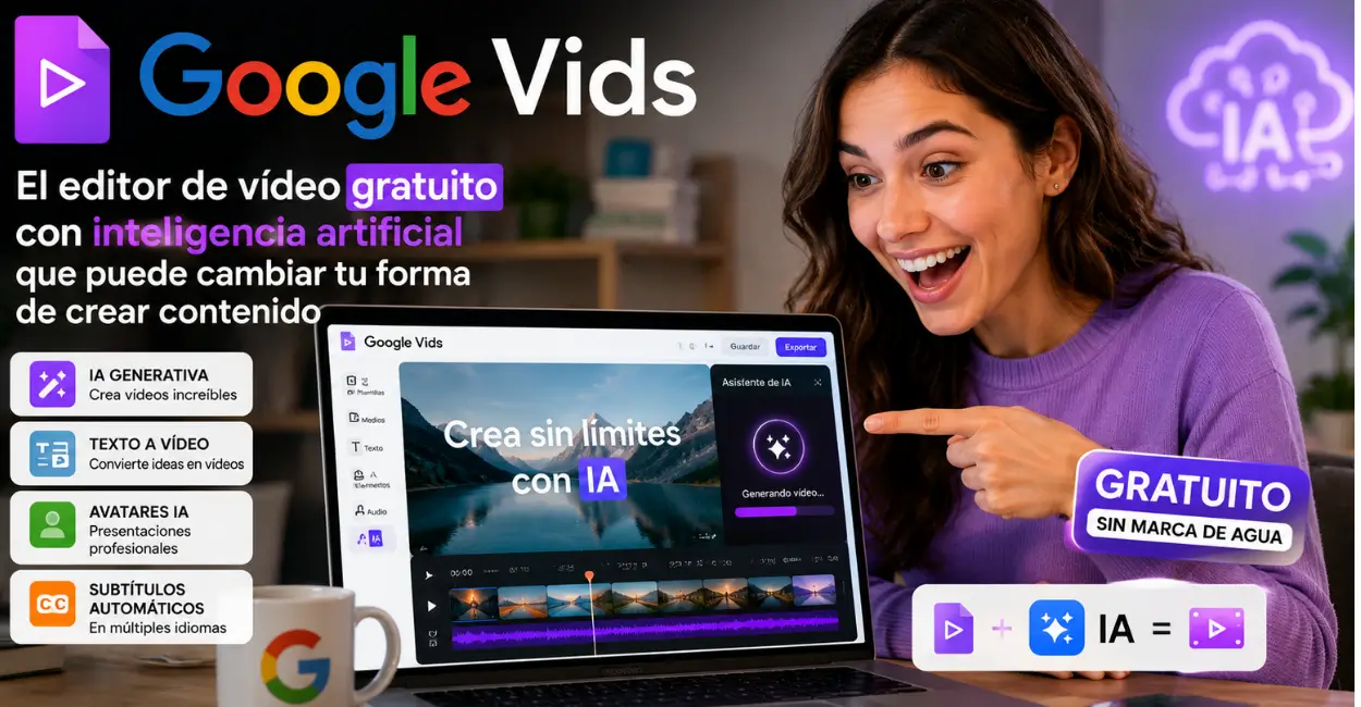 editor de vídeo gratuito con IA